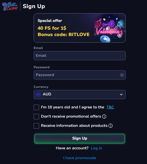 7 bit casino login